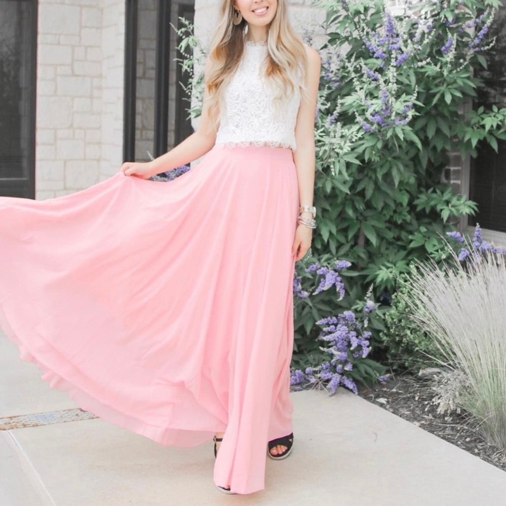 Pink Maxi Skirt